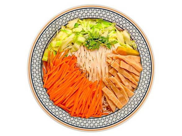 Veggie Bamboo shoot & Mushroom Noodle Soup 养生野山笋面